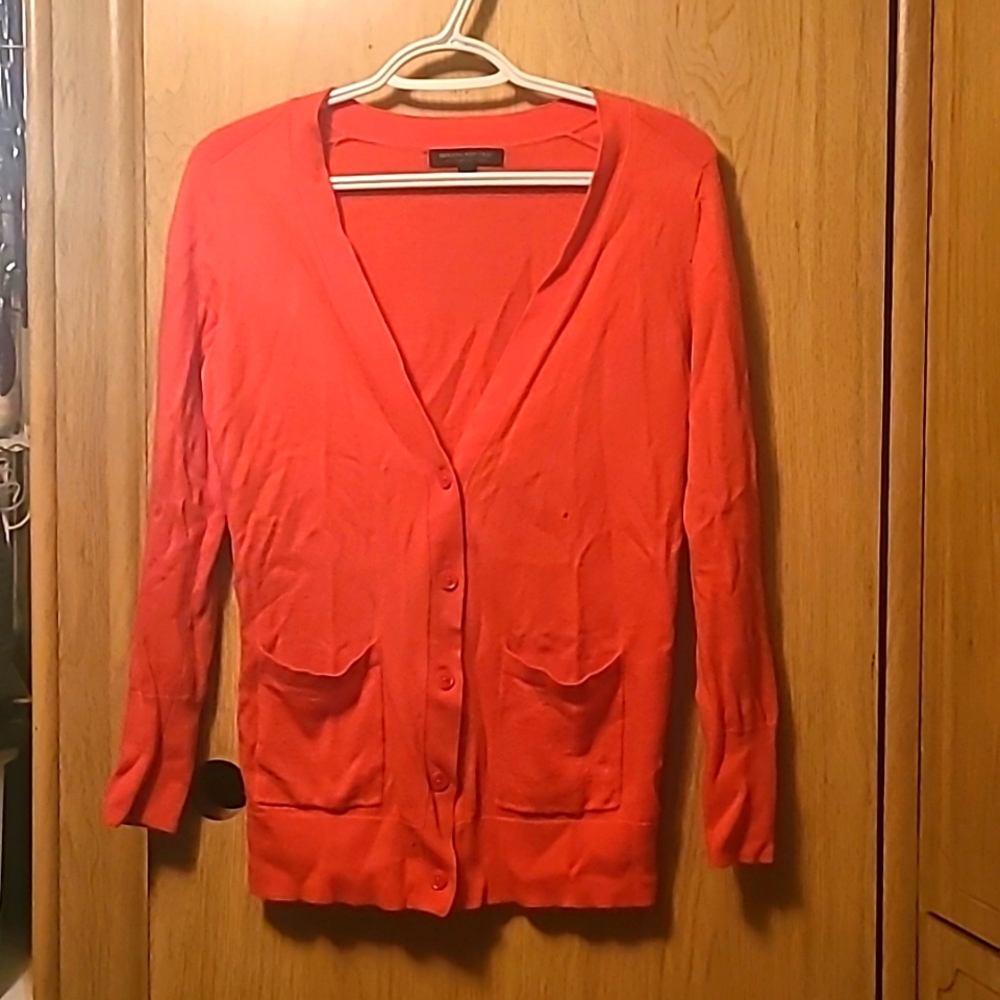 Banana Repulic size S orange cardigan